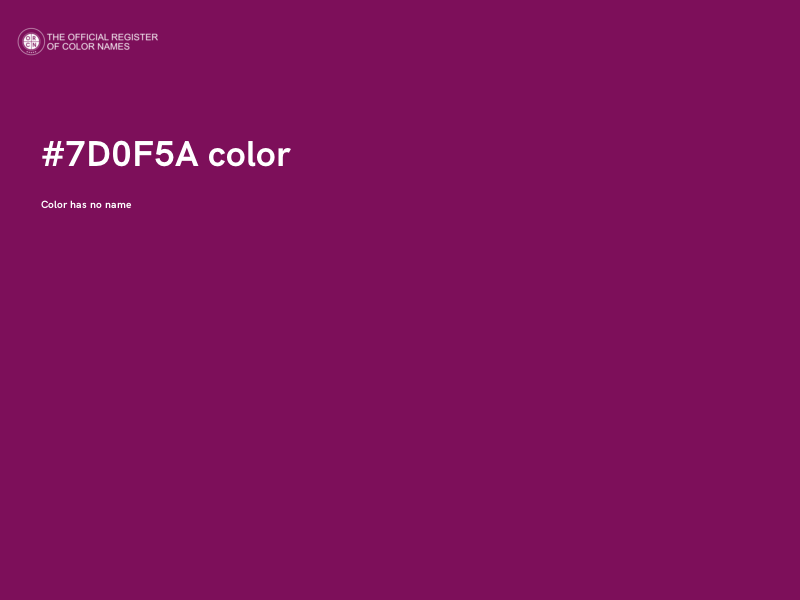 #7D0F5A color image