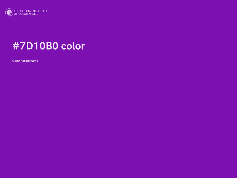 #7D10B0 color image