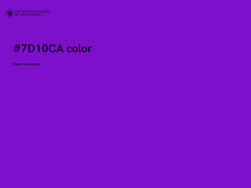 #7D10CA color image