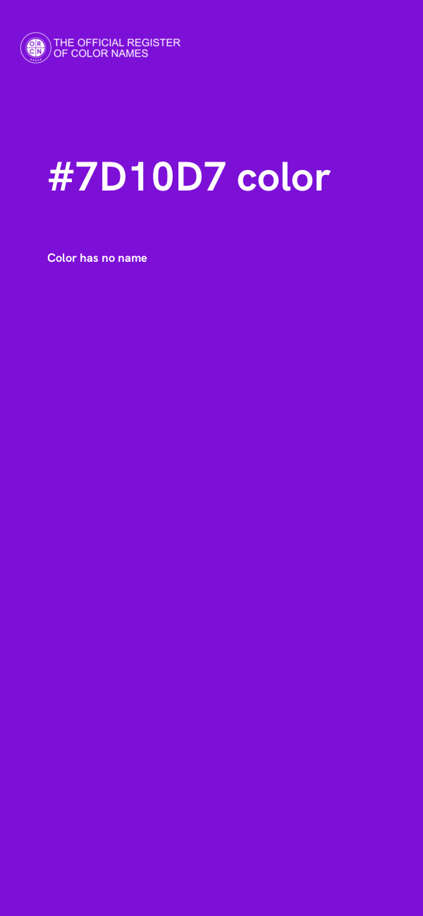 #7D10D7 color image