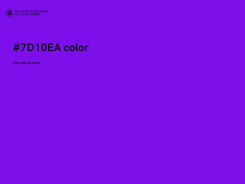 #7D10EA color image