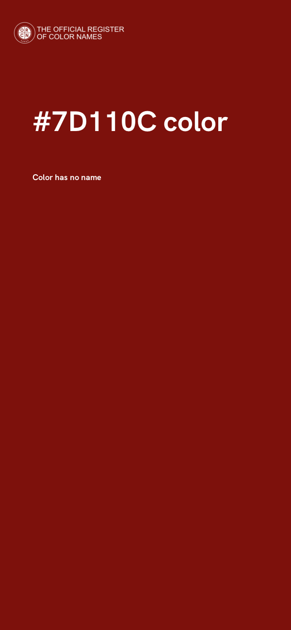 #7D110C color image