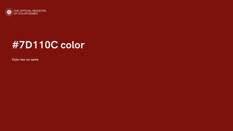 #7D110C color image