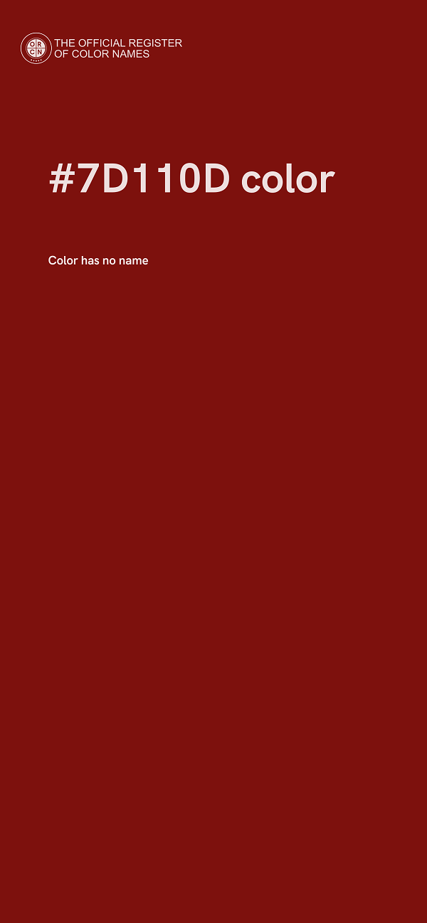 #7D110D color image