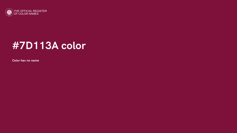 #7D113A color image