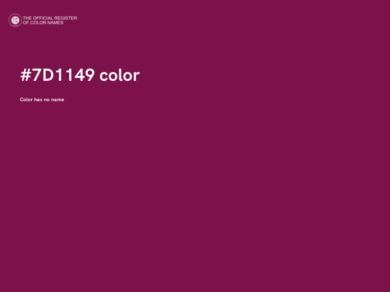 #7D1149 color image