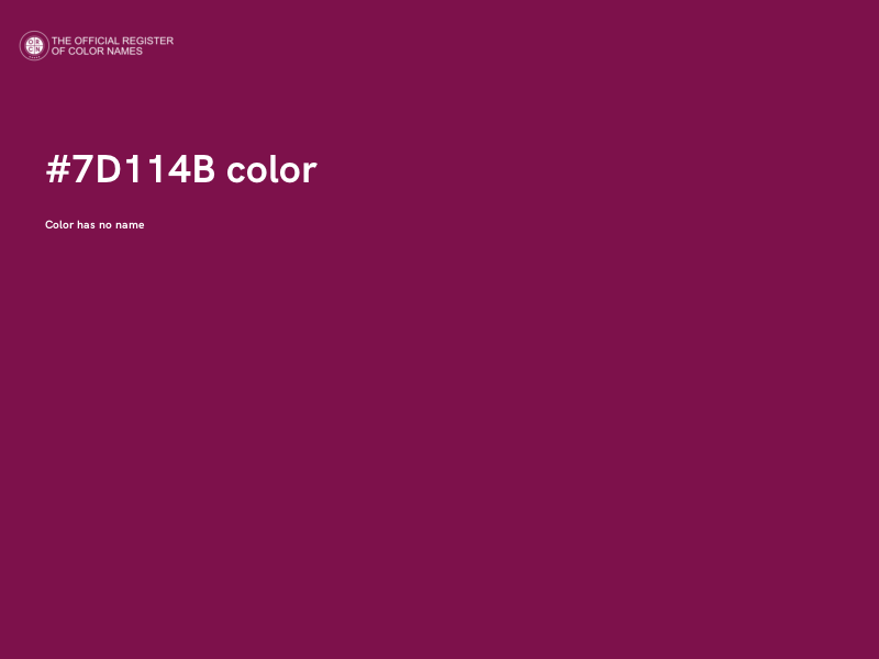#7D114B color image