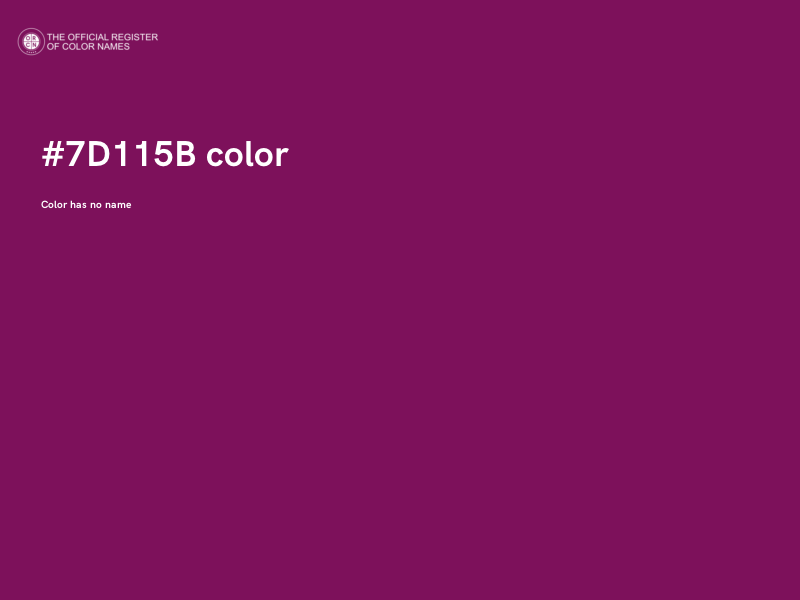 #7D115B color image