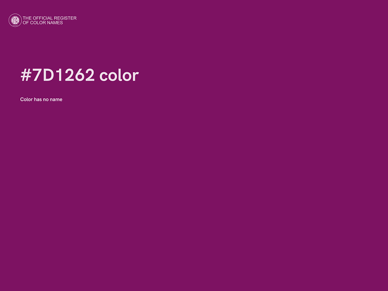 #7D1262 color image