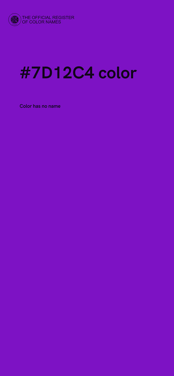 #7D12C4 color image