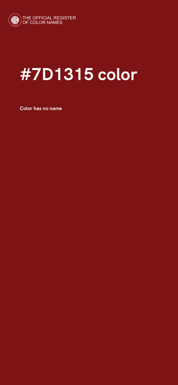 #7D1315 color image