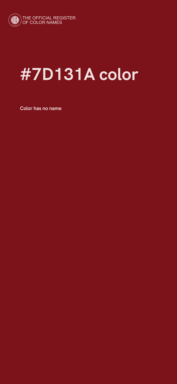 #7D131A color image