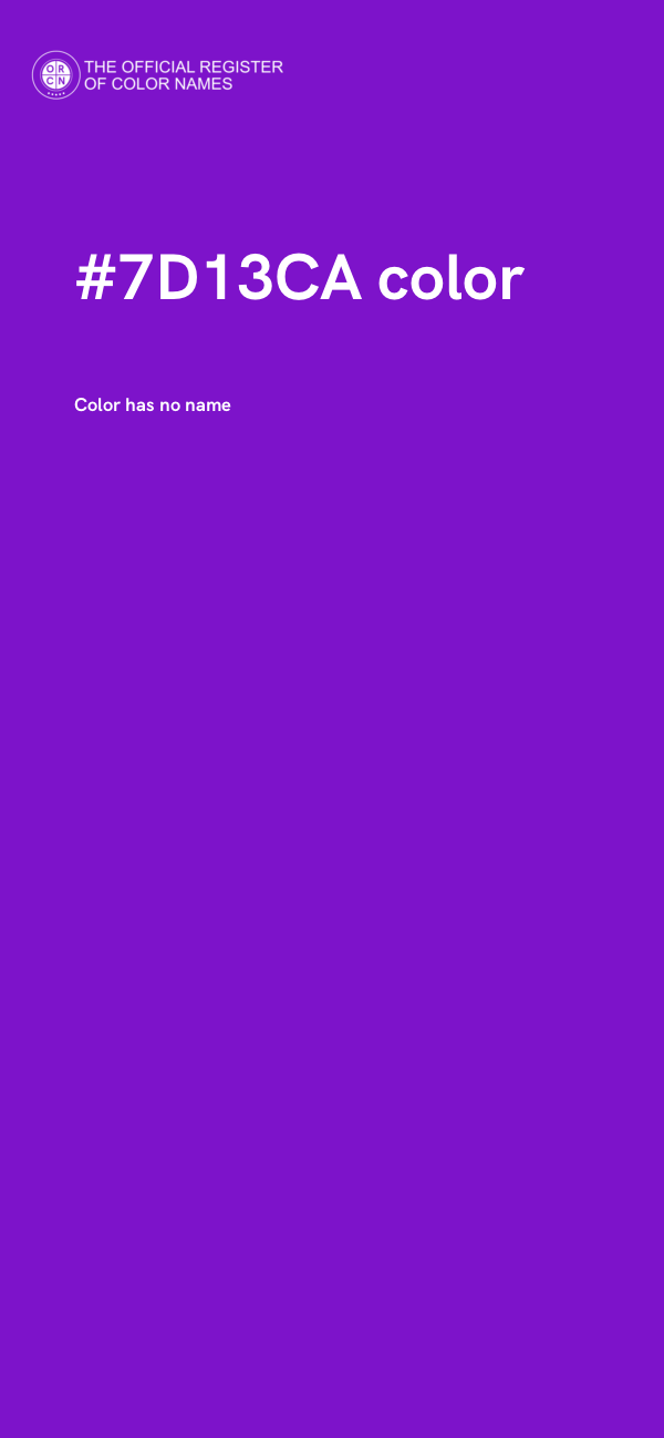 #7D13CA color image
