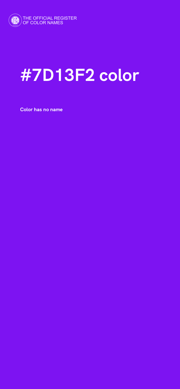 #7D13F2 color image