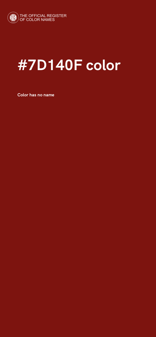 #7D140F color image
