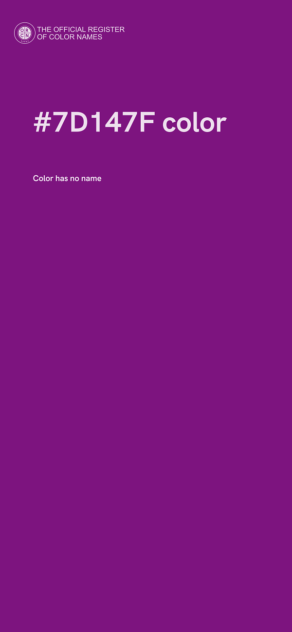 #7D147F color image