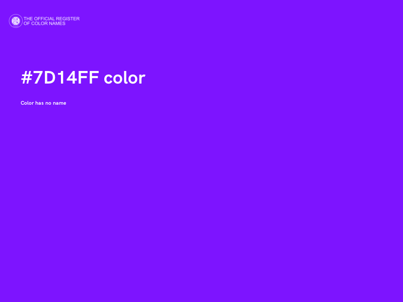 #7D14FF color image
