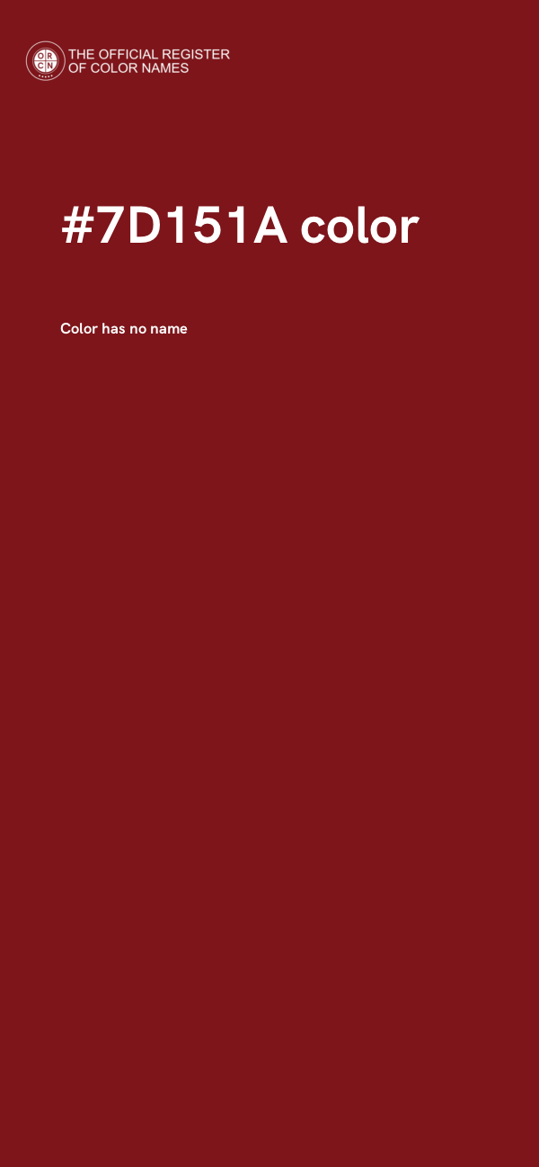 #7D151A color image