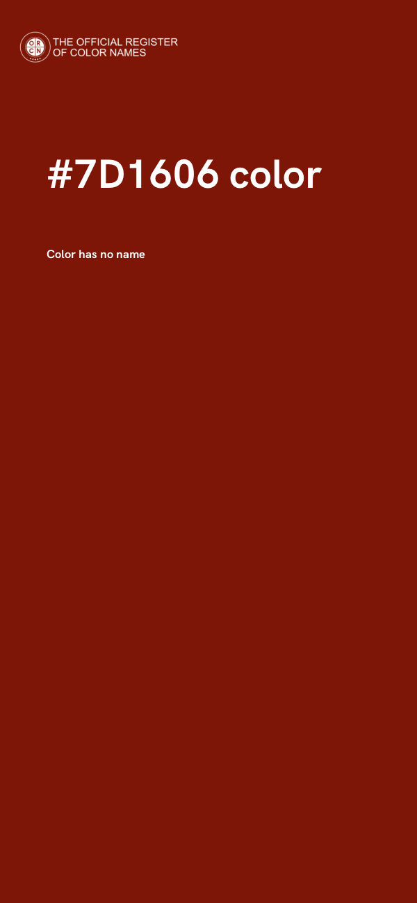 #7D1606 color image