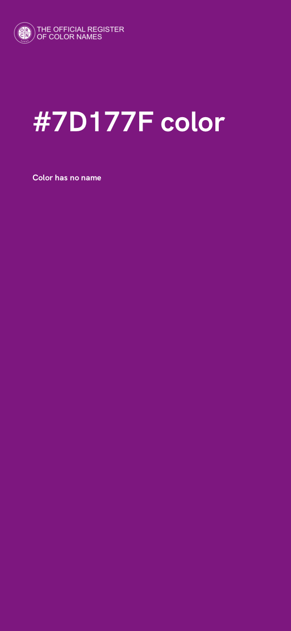 #7D177F color image