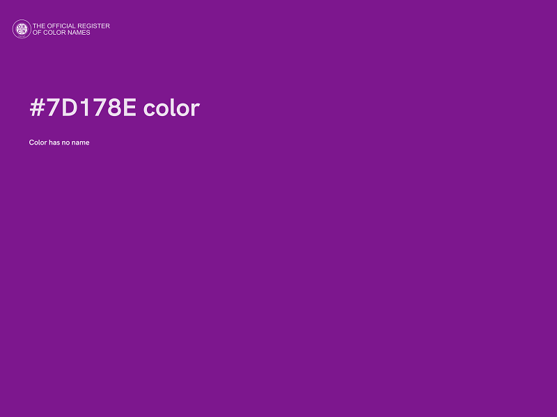 #7D178E color image