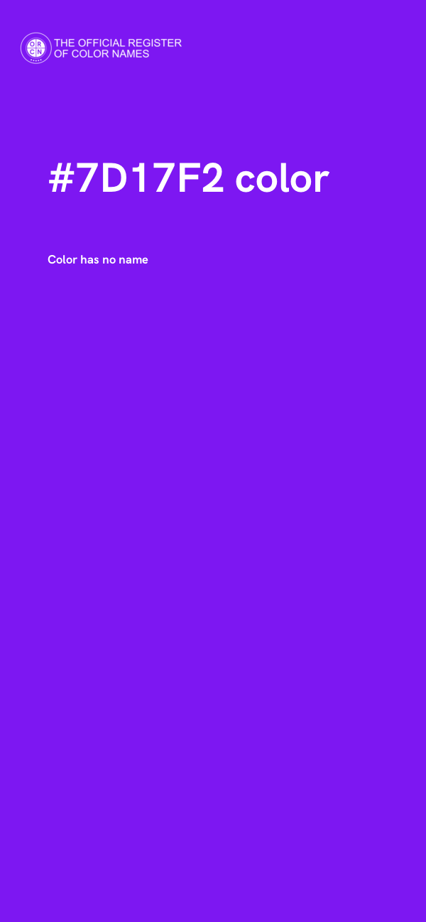 #7D17F2 color image