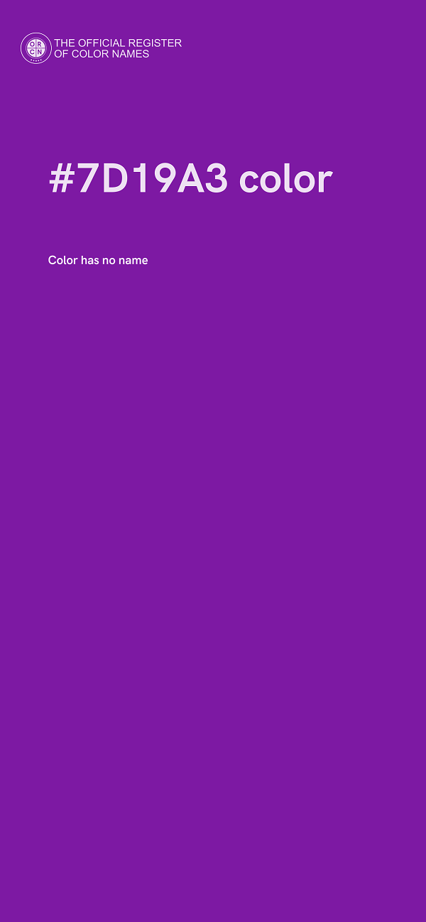 #7D19A3 color image