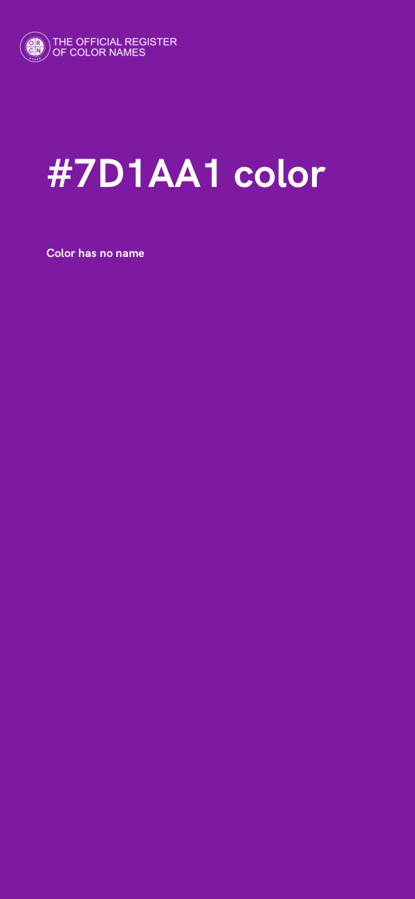 #7D1AA1 color image