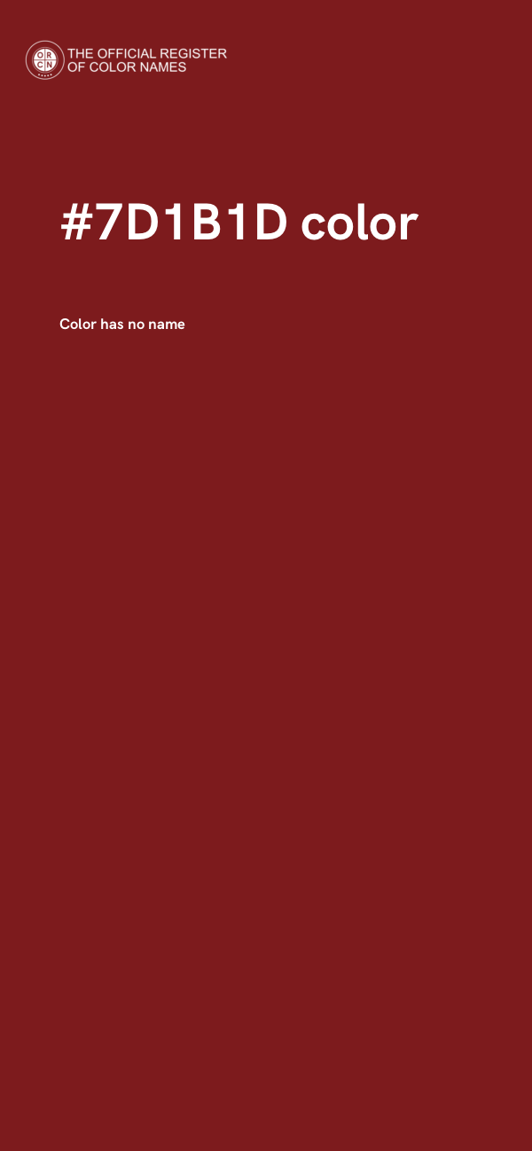 #7D1B1D color image