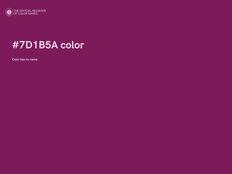 #7D1B5A color image