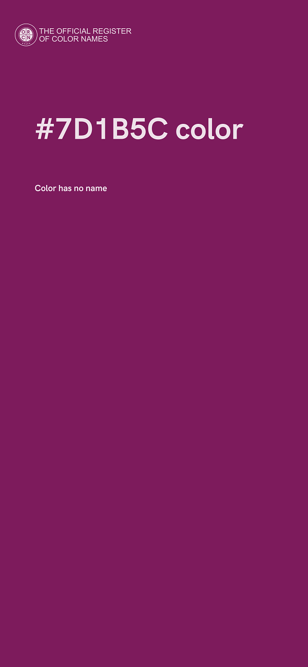 #7D1B5C color image