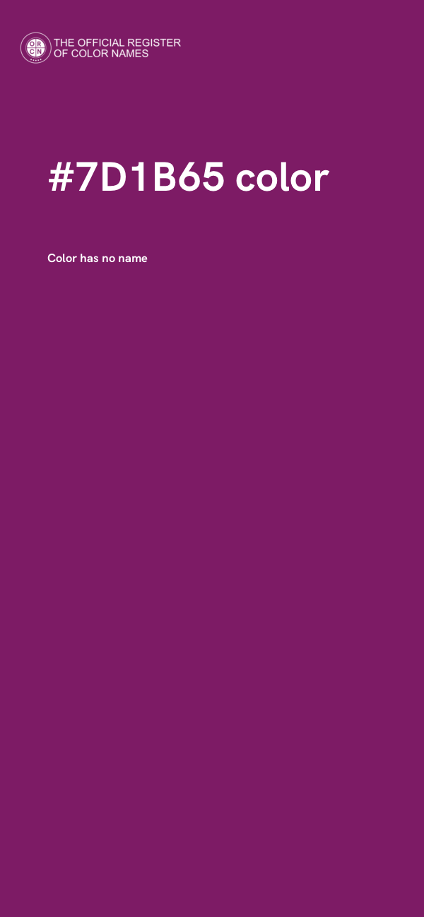 #7D1B65 color image