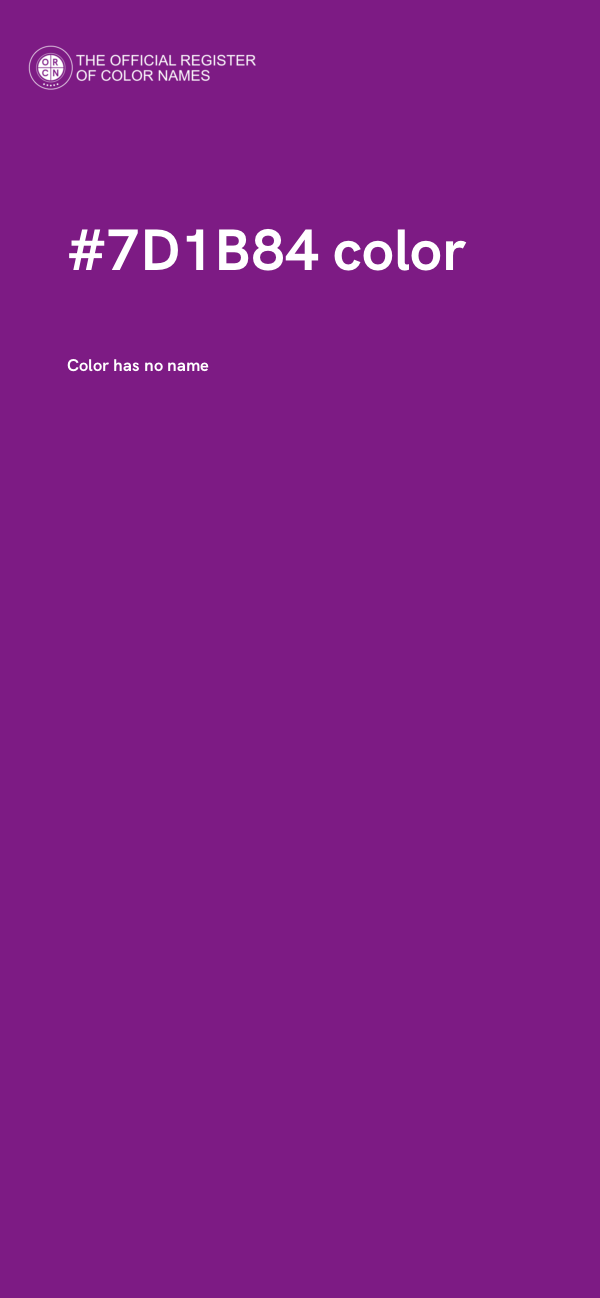 #7D1B84 color image