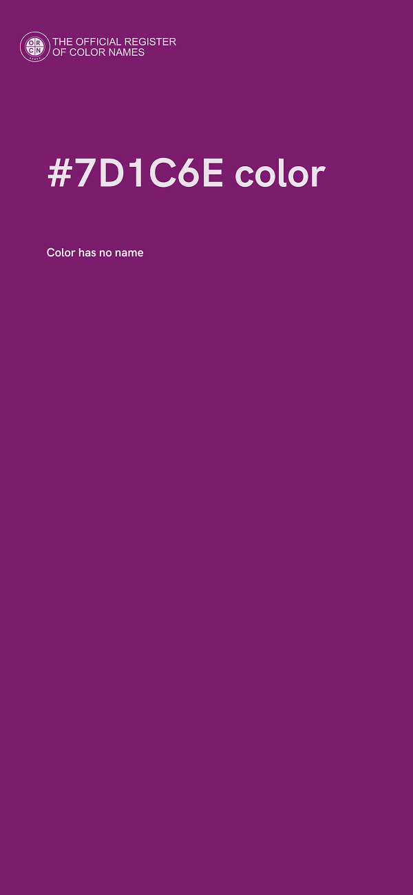 #7D1C6E color image