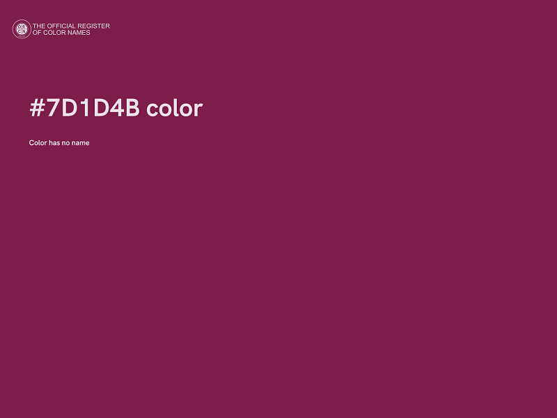 #7D1D4B color image