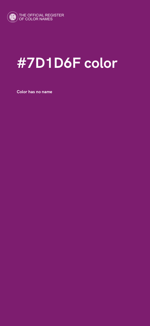 #7D1D6F color image