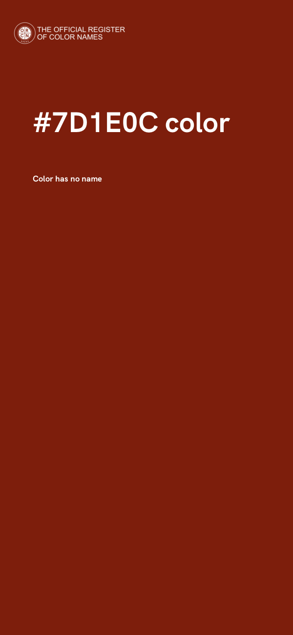#7D1E0C color image