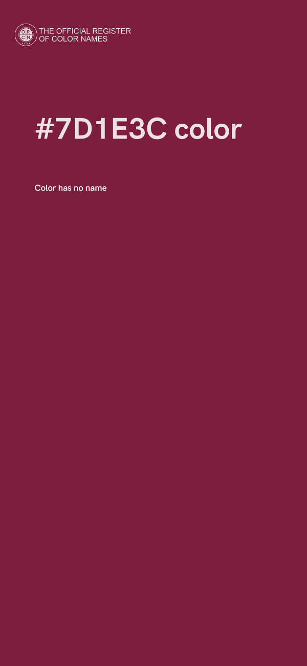 #7D1E3C color image