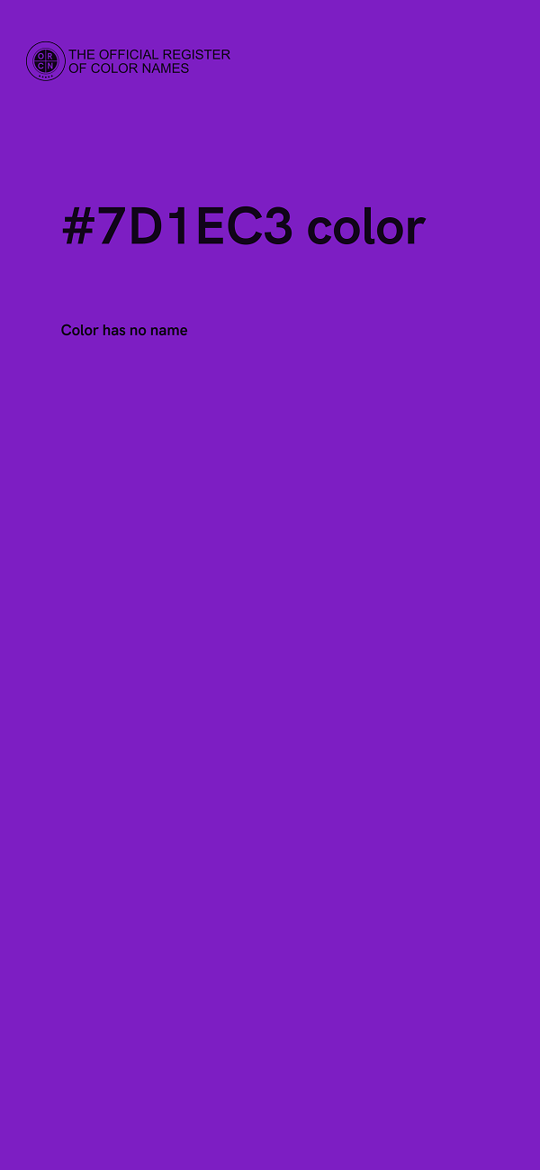 #7D1EC3 color image