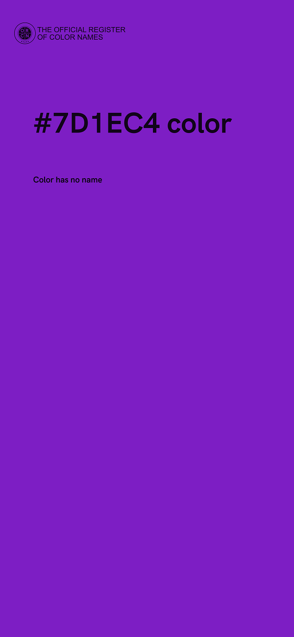 #7D1EC4 color image