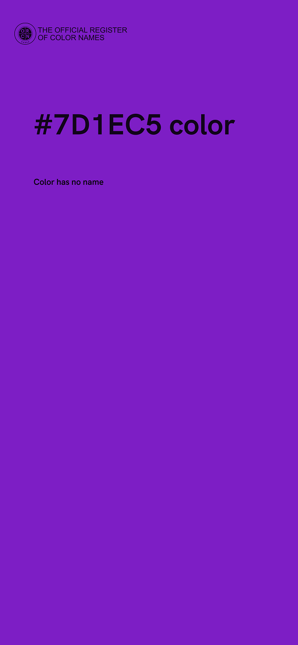 #7D1EC5 color image
