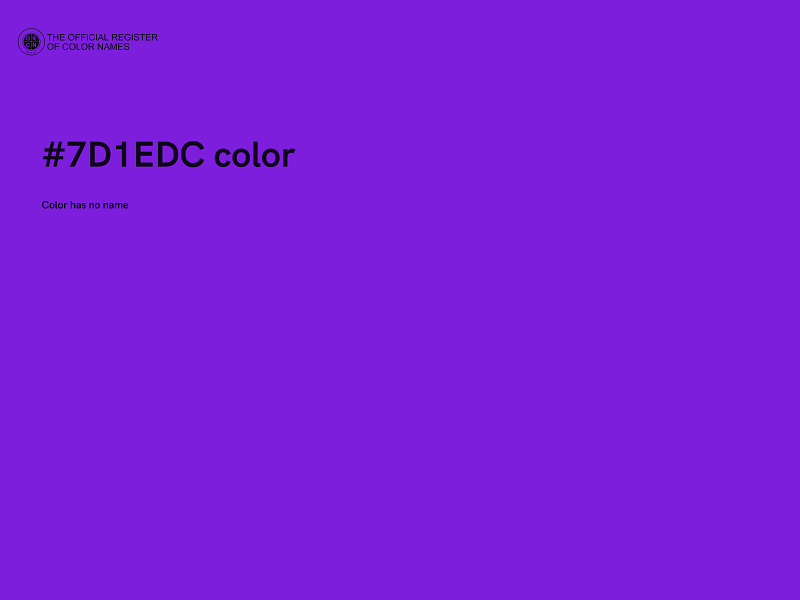 #7D1EDC color image