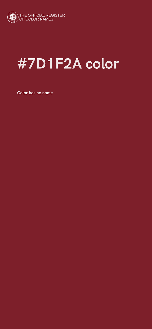 #7D1F2A color image