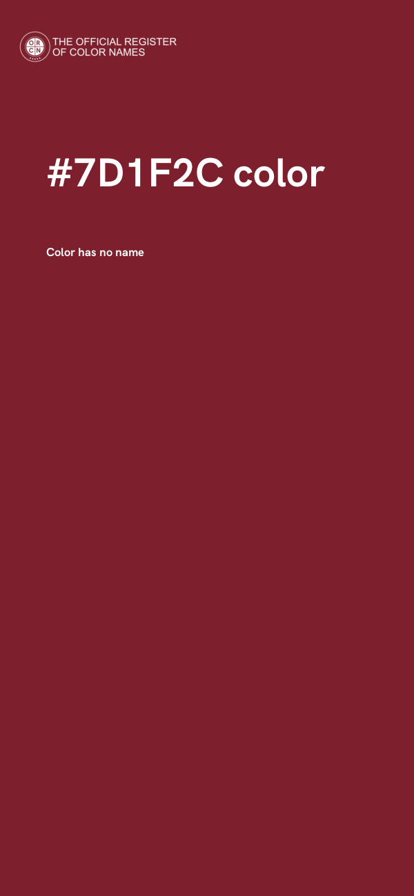 #7D1F2C color image