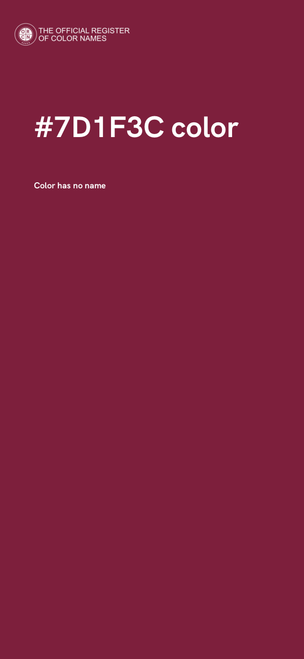 #7D1F3C color image