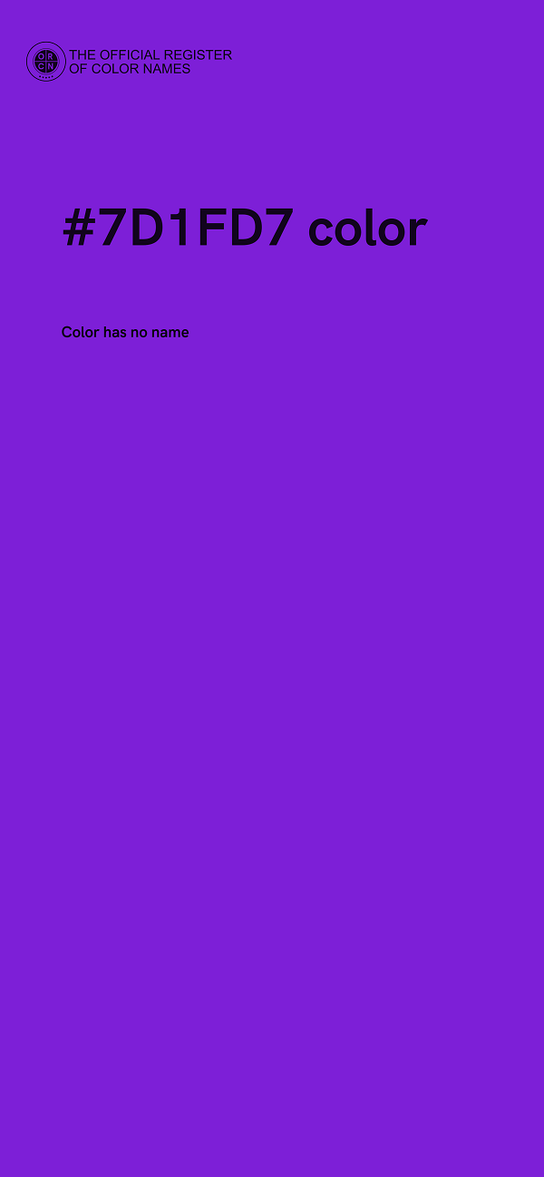 #7D1FD7 color image