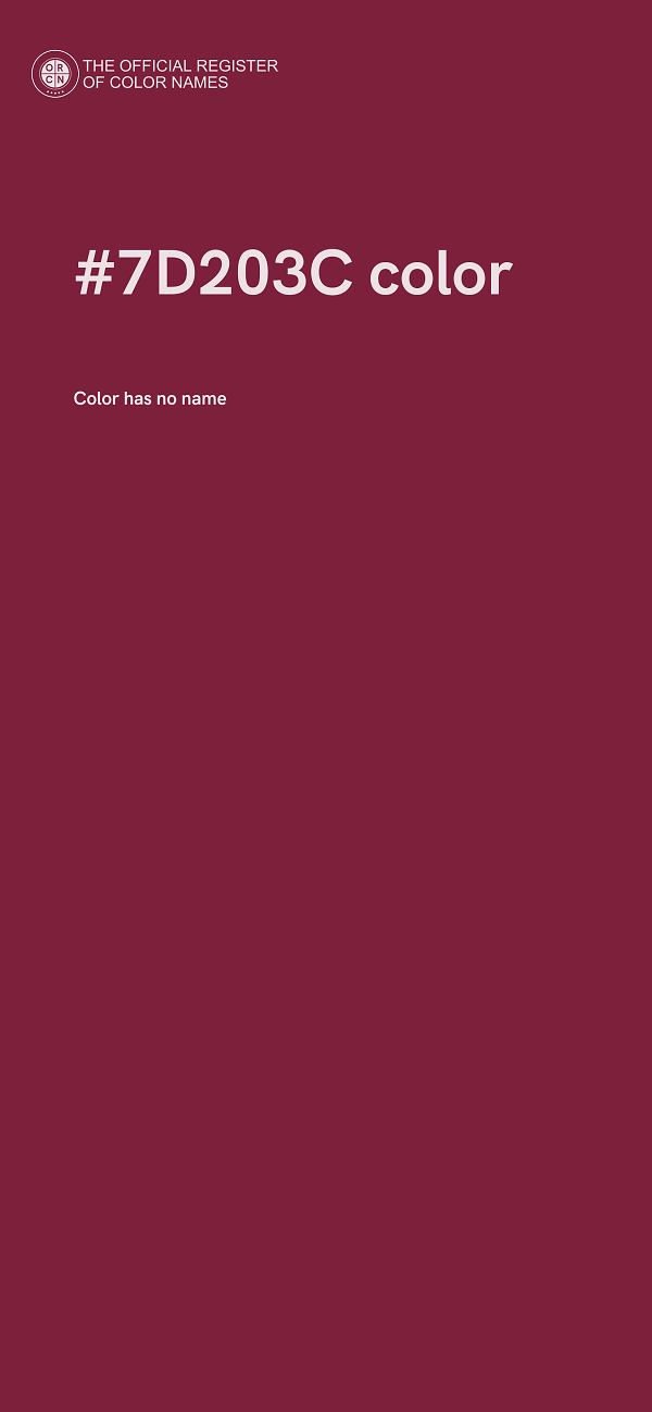 #7D203C color image