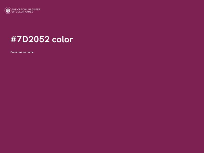 #7D2052 color image
