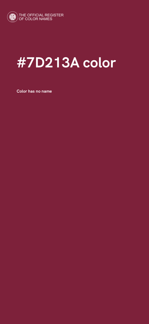 #7D213A color image