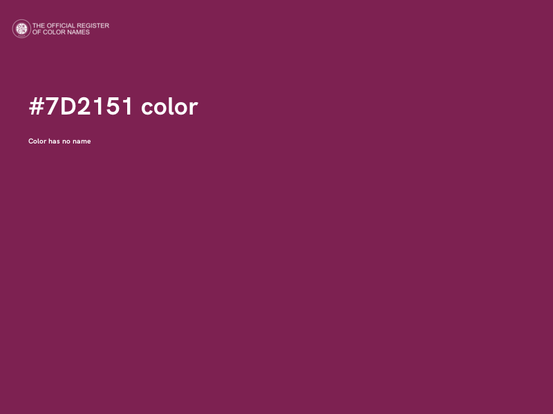 #7D2151 color image